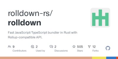 GitHub - rolldown/rolldown: Fast Rust bundler for JavaScript with  Rollup-compatible API.